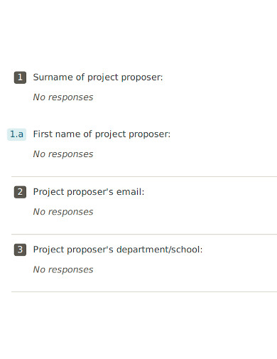 academic project proposal form