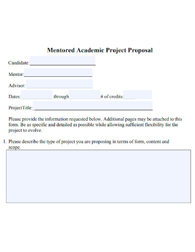 academic project proposal sample