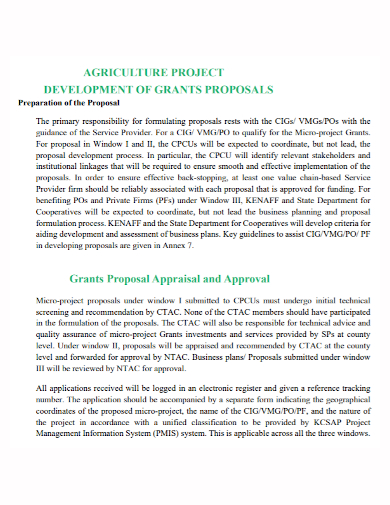 research proposal sample agriculture