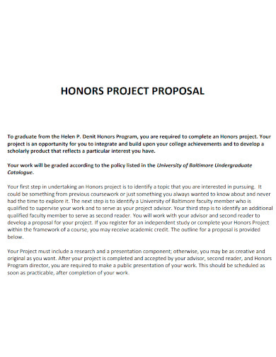 basic college project proposal