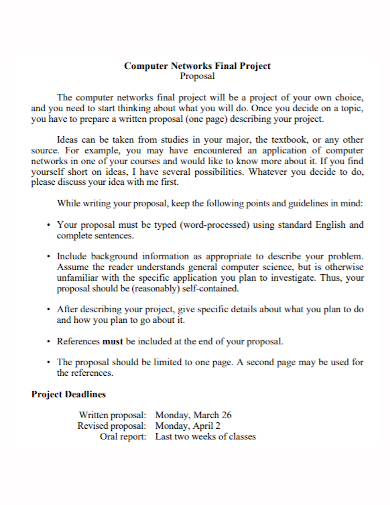 networking thesis proposal