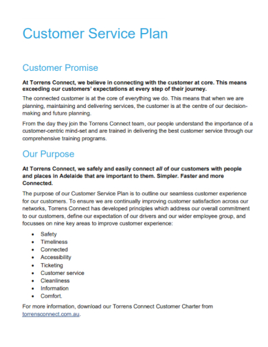 customer promise service plan