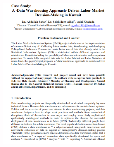 FREE 10 Case Study Problem Statement Samples Templates In PDF DOC