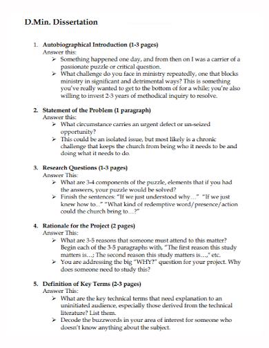 dissertation problem space