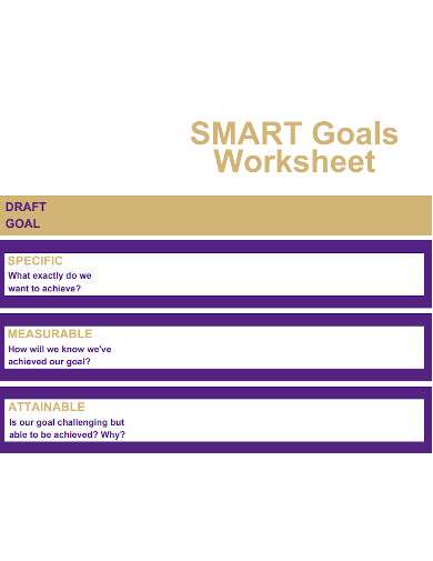 editable smart goals worksheet