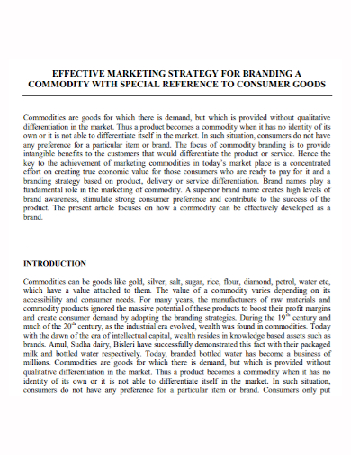 effective brand marketing strategy