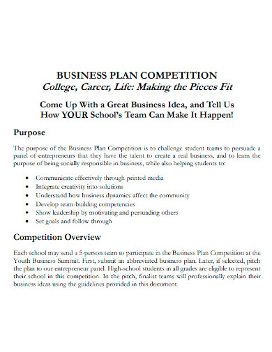 general university business plan