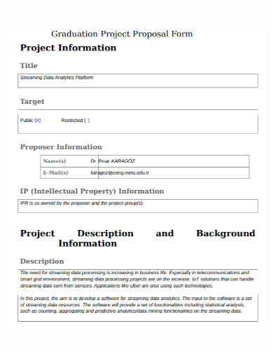 graduation project proposal form