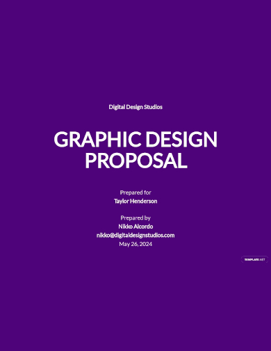 graphic design project proposal template