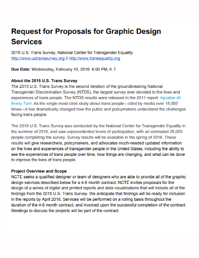 graphic design services project proposal