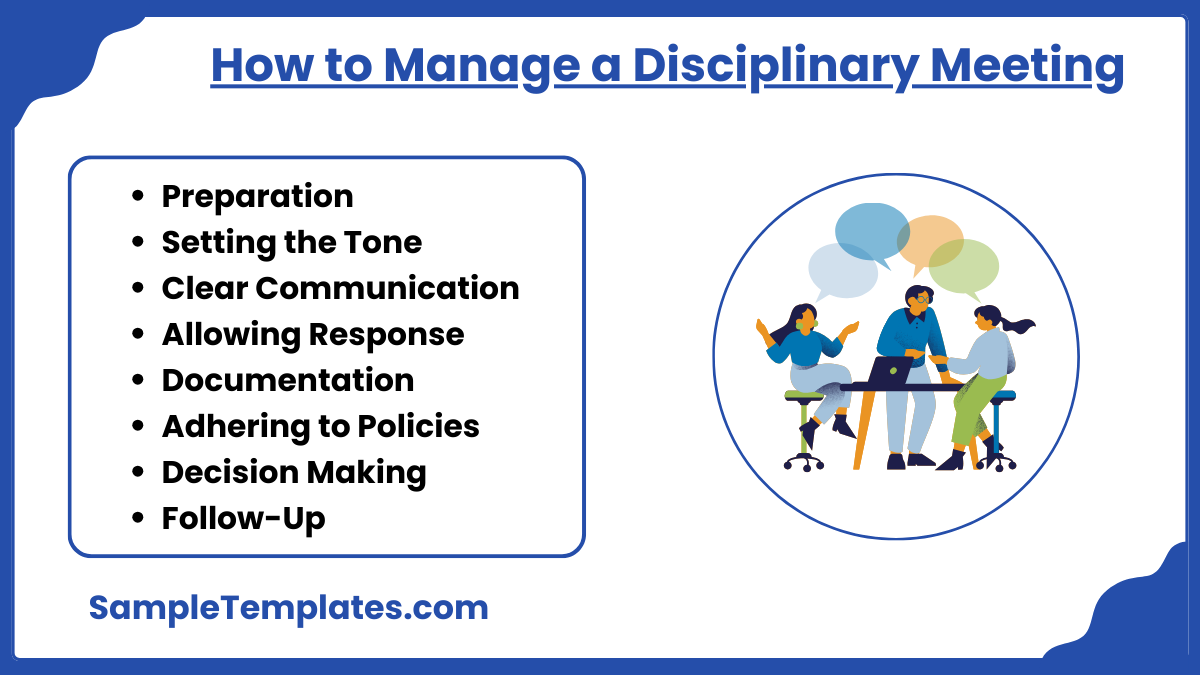 how to manage a disciplinary meeting