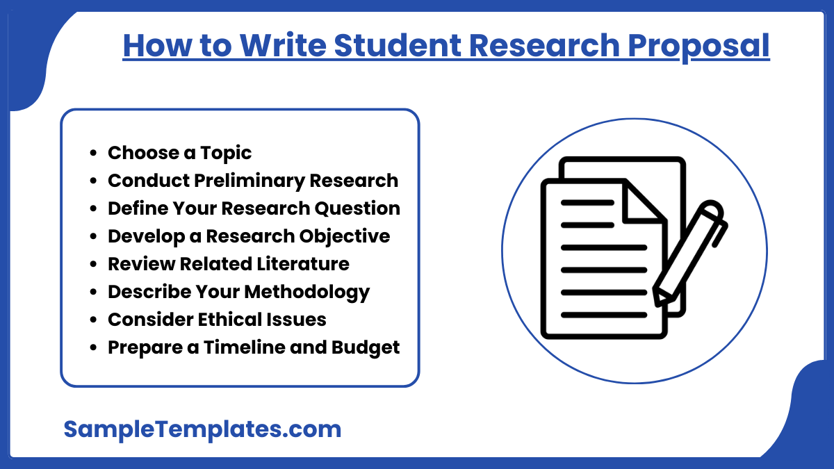 how to write student research proposal