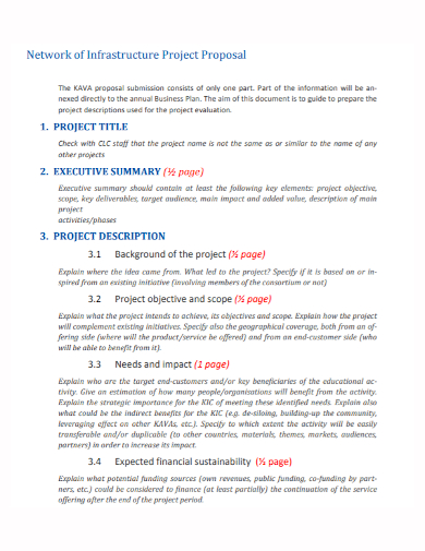 network infrastructure project proposal