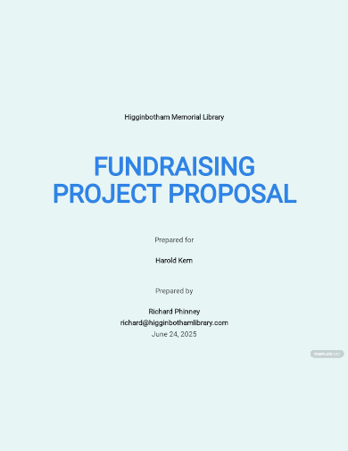 non profit project proposal template