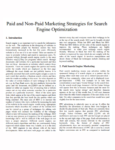 paid seo marketing strategy