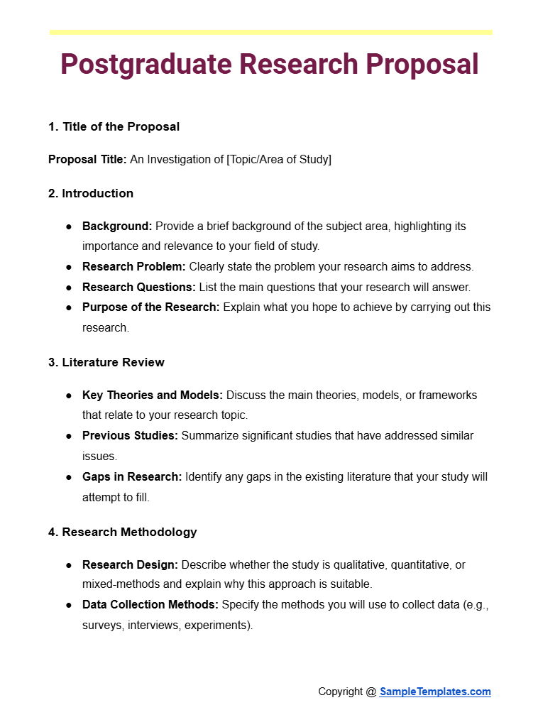 postgraduate research proposal