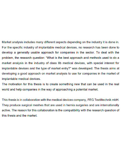 printable industry and market analysis