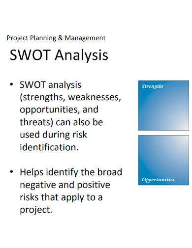 project planning and management swot analysis