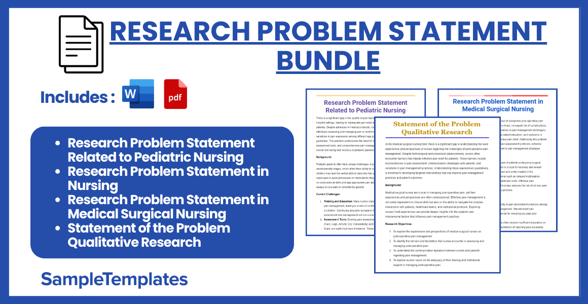 research problem statement bundle