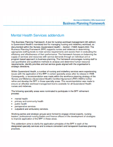 business plan for mental health private practice