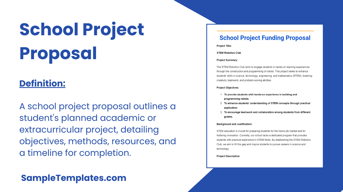 School Project Proposal