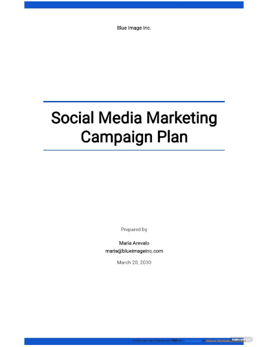social media marketing campaign plan