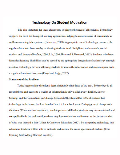 student technology problem statement