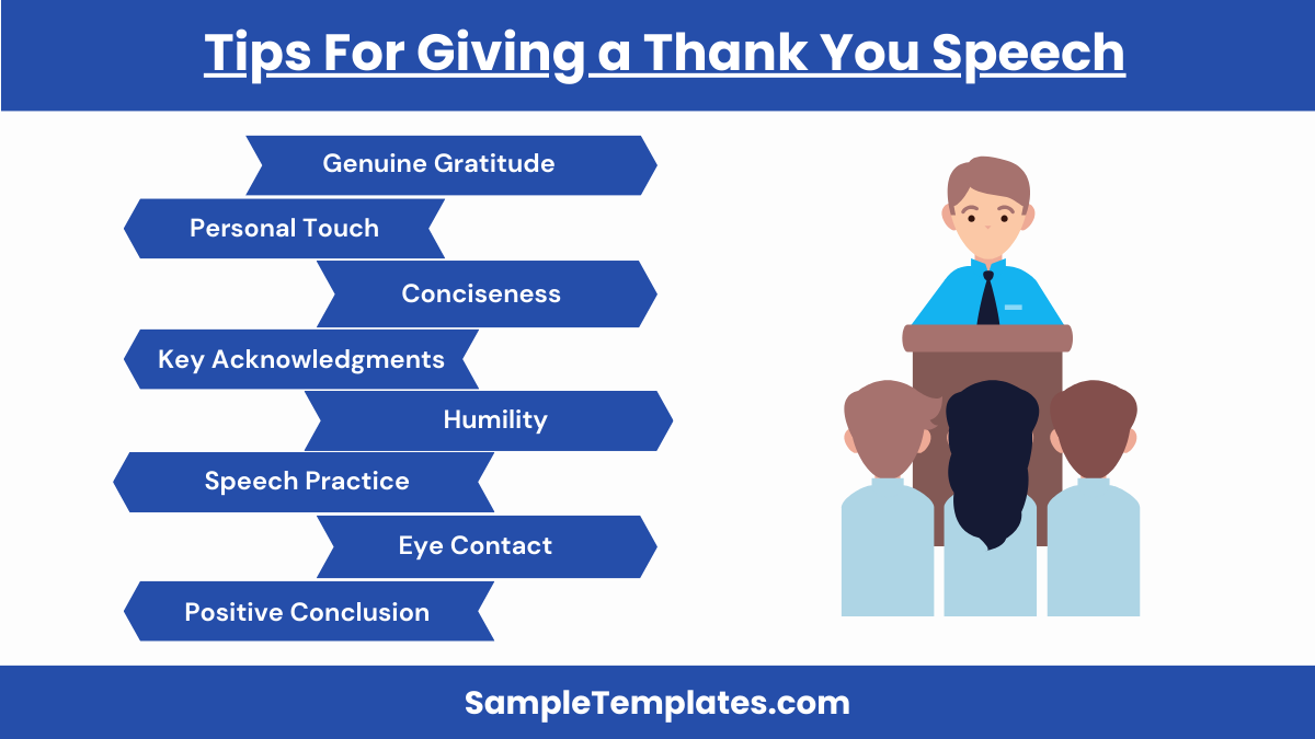 tips for giving a thank you speech