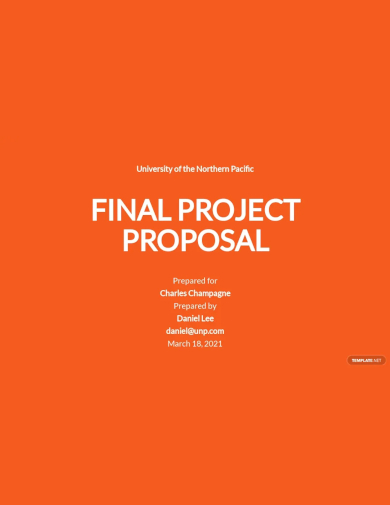 university final project proposal template