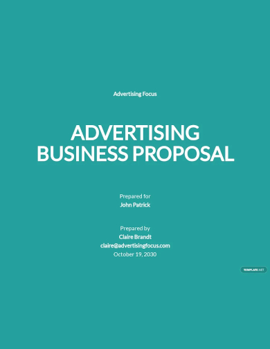 advertising agency business proposal template
