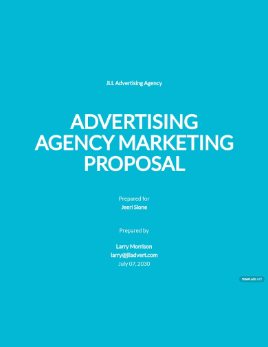 advertising agency marketing proposal template