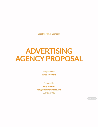 advertising agency proposal template