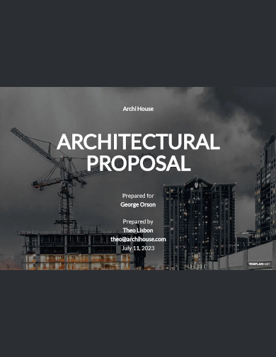 architectural proposal template