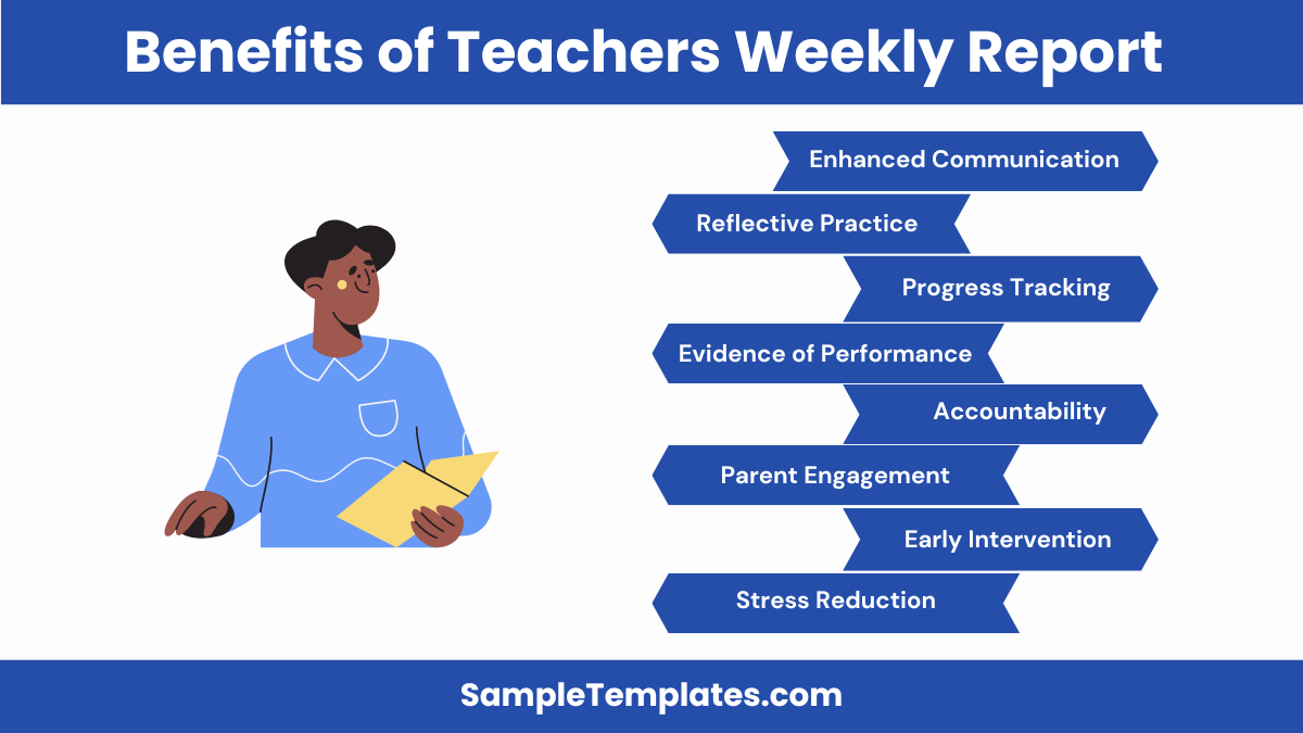 benefits of teachers weekly report