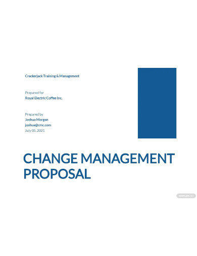 change management proposal