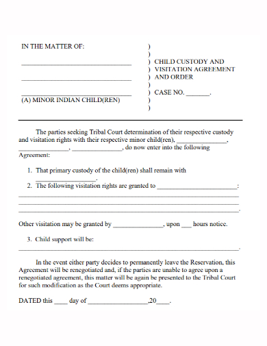 Custody Agreement Template Ubicaciondepersonascdmxgobmx 0729