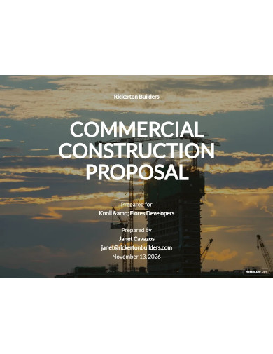 commercial construction proposal