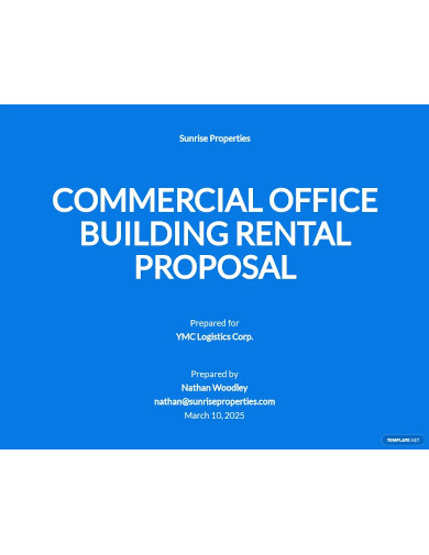 commercial rental proposal