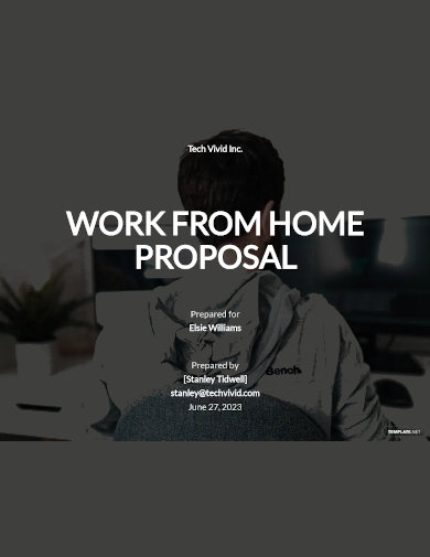 company work from home proposal template