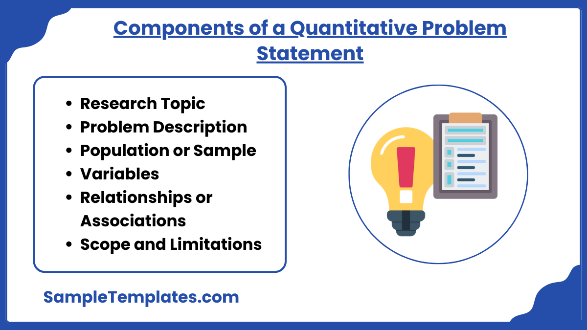 components of a quantitative problem statement 1