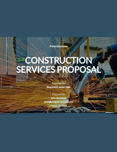 construction services proposal template