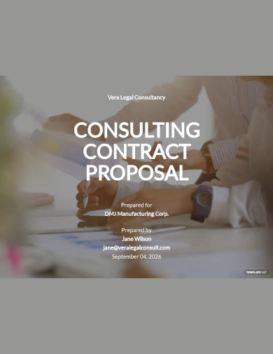 consulting contract proposal template