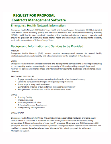contract management software proposal