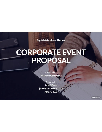 corporate event proposal