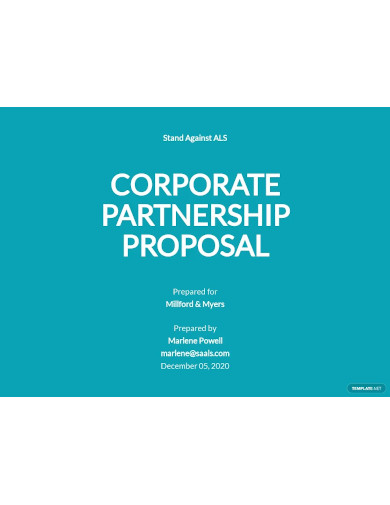 corporate partnership proposal