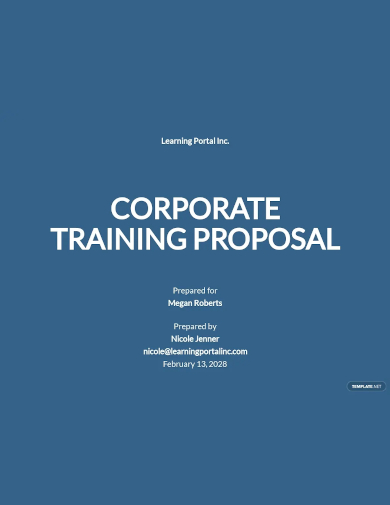 corporate training proposal template