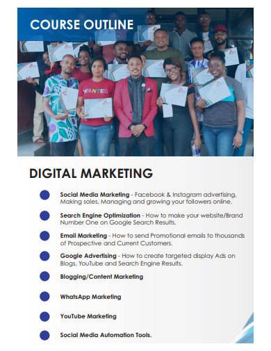digital marketing training proposal example