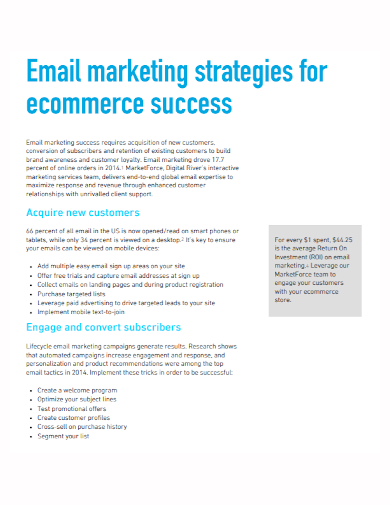 ecommerce email marketing strategy