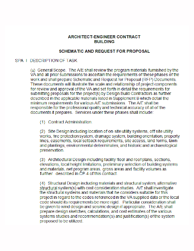 engineering building contract proposal