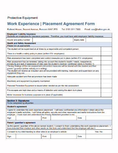 equipment placement agreement form